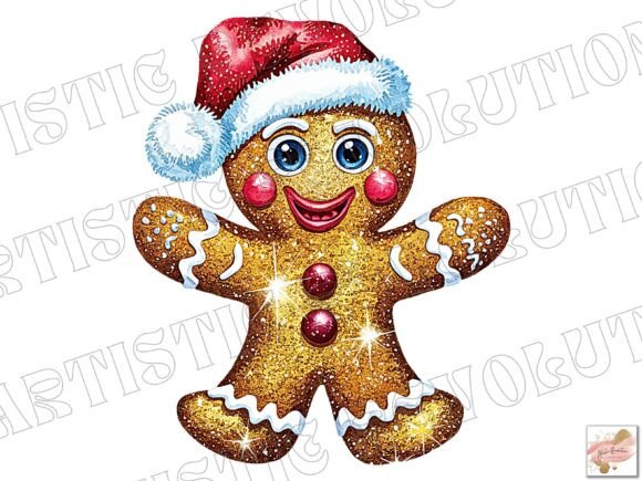 Adorable Gingerbread Graphics for Festive Design Projects