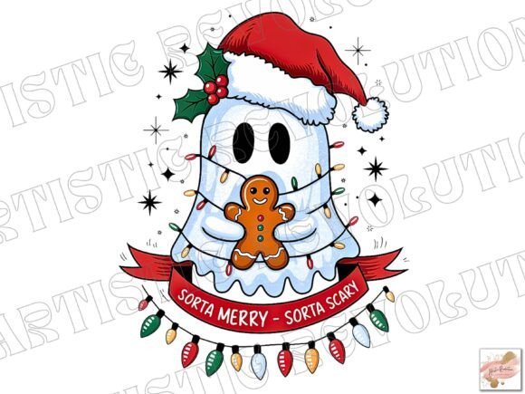 Christmas Ghost Clipart: A Versatile PNG for Creative Projects