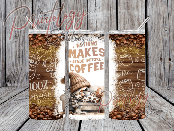 Coffee Gnome 20oz Tumbler Wrap: A Vibrant Asset for Modern Designers