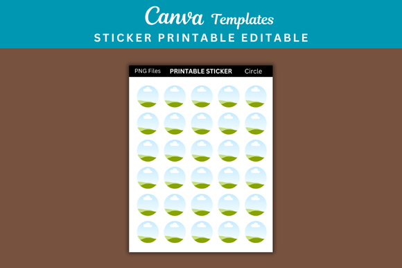 Creative Sticker Design: Printable Circle Templates