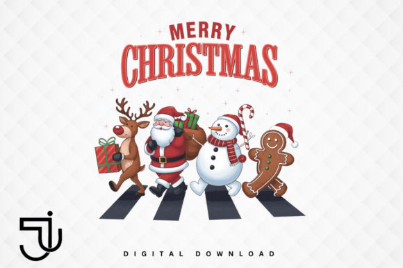 Cute Christmas Reindeer Santa Snowman PNG: Design Asset Guide