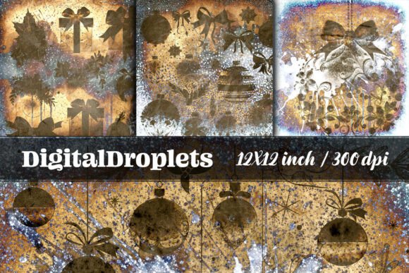 Grunge Christmas Vol.3 | Collection: Vintage Texture for Modern Design