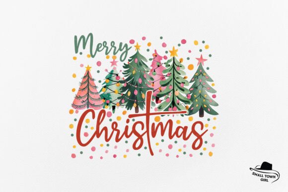 Merry Christmas Tree Light Watercolor: A Designer's Festive Asset