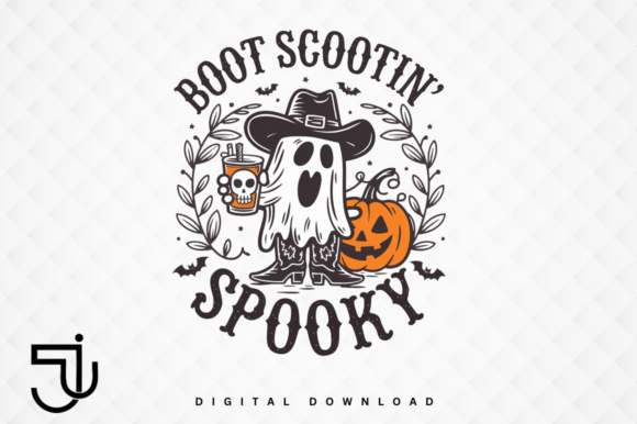 Retro Spooky Ghost Western PNG: A Unique Design Asset