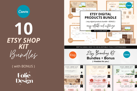 Streamline Your Visual Design with a Complete Etsy Shop Bundle
